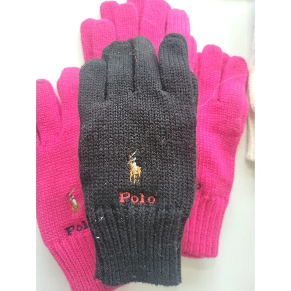 Polo Ralph Lauren Lot of 9 pairs of Gloves Kids Sz 4-7